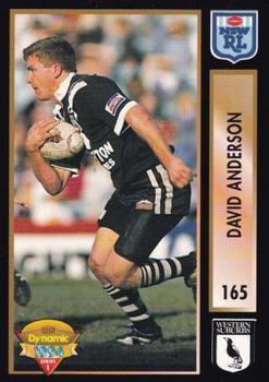 1994 Dynamic Rugby League Series 1 #165 David Anderson Front